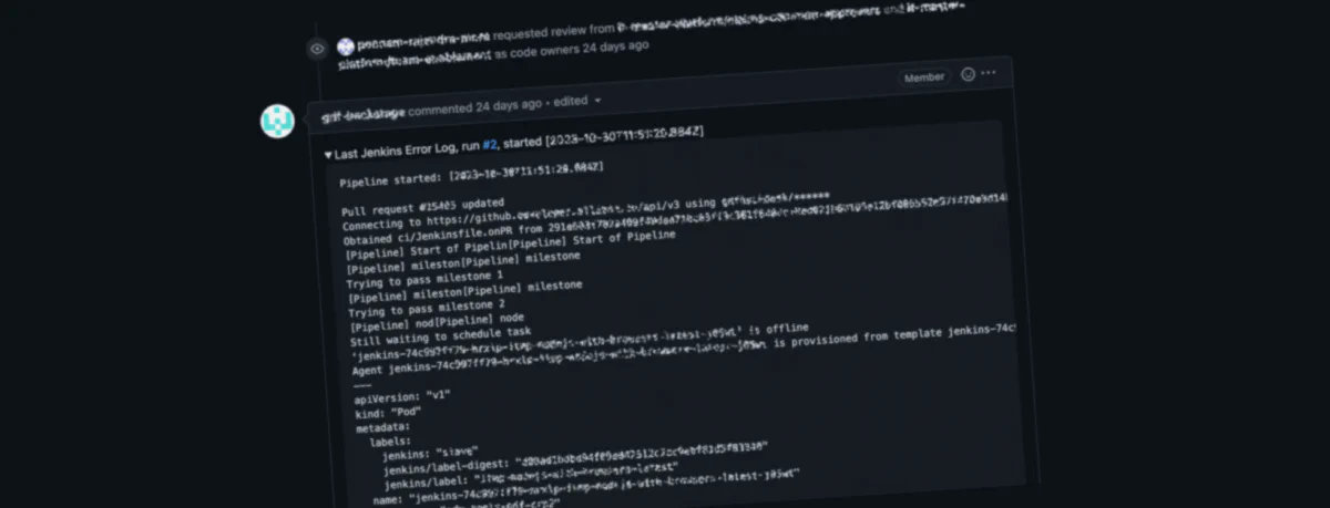 Hands-On: Github PR comments with Jenkins CI/CD logs integration